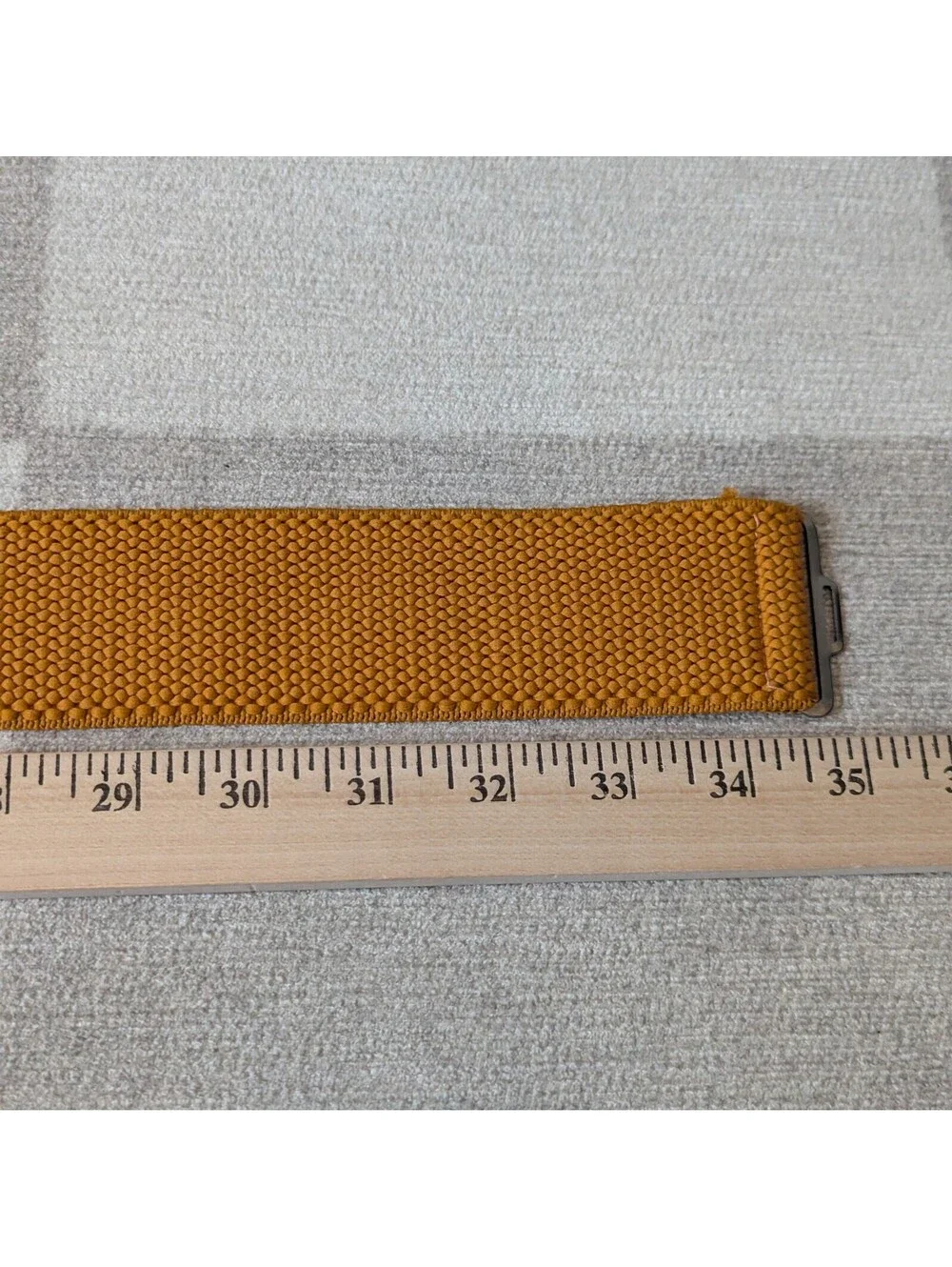 Vintage 80s ochre stretch waist belt
